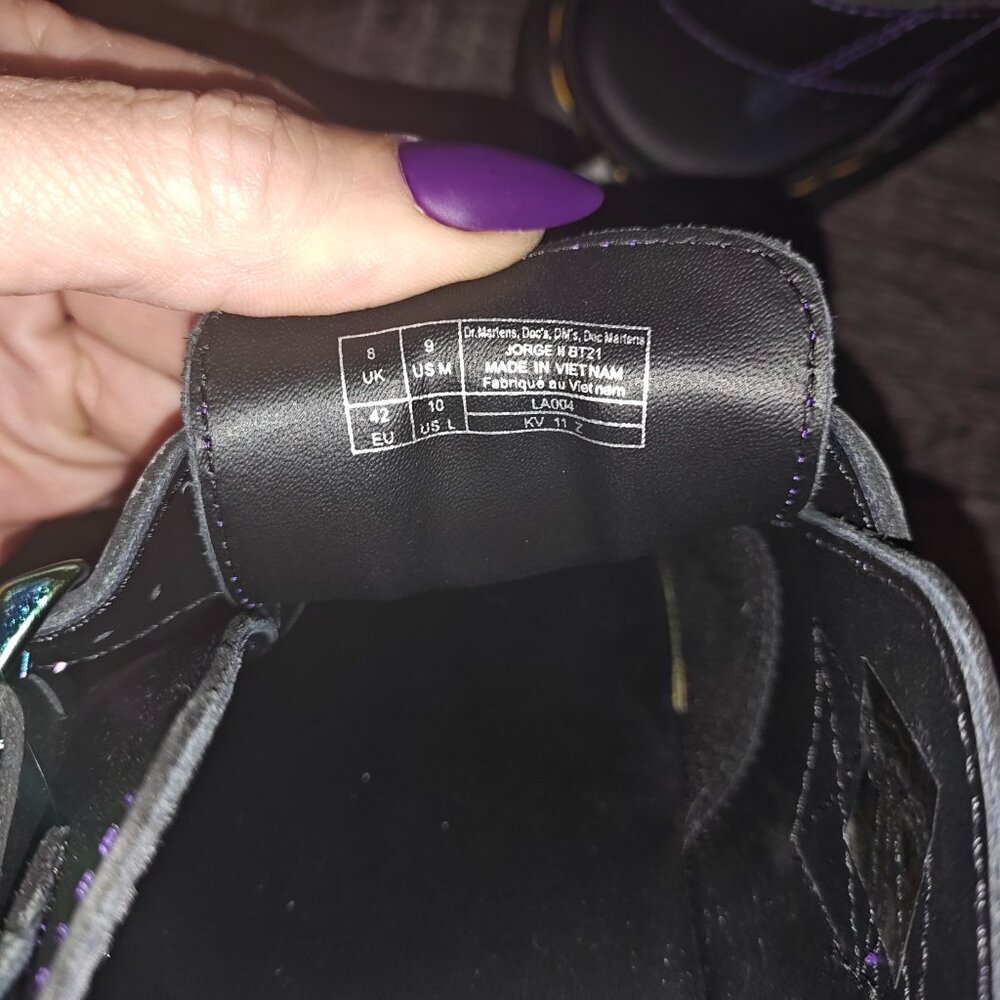 Dr Martin Jorge II BT21Black — Nappa Leather Women's 10 - Picture 7 of 7